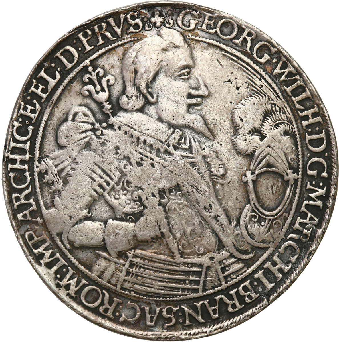 Prusy Książęce, Jerzy Wilhelm (1619-1640).  Talar 1636, Królewiec